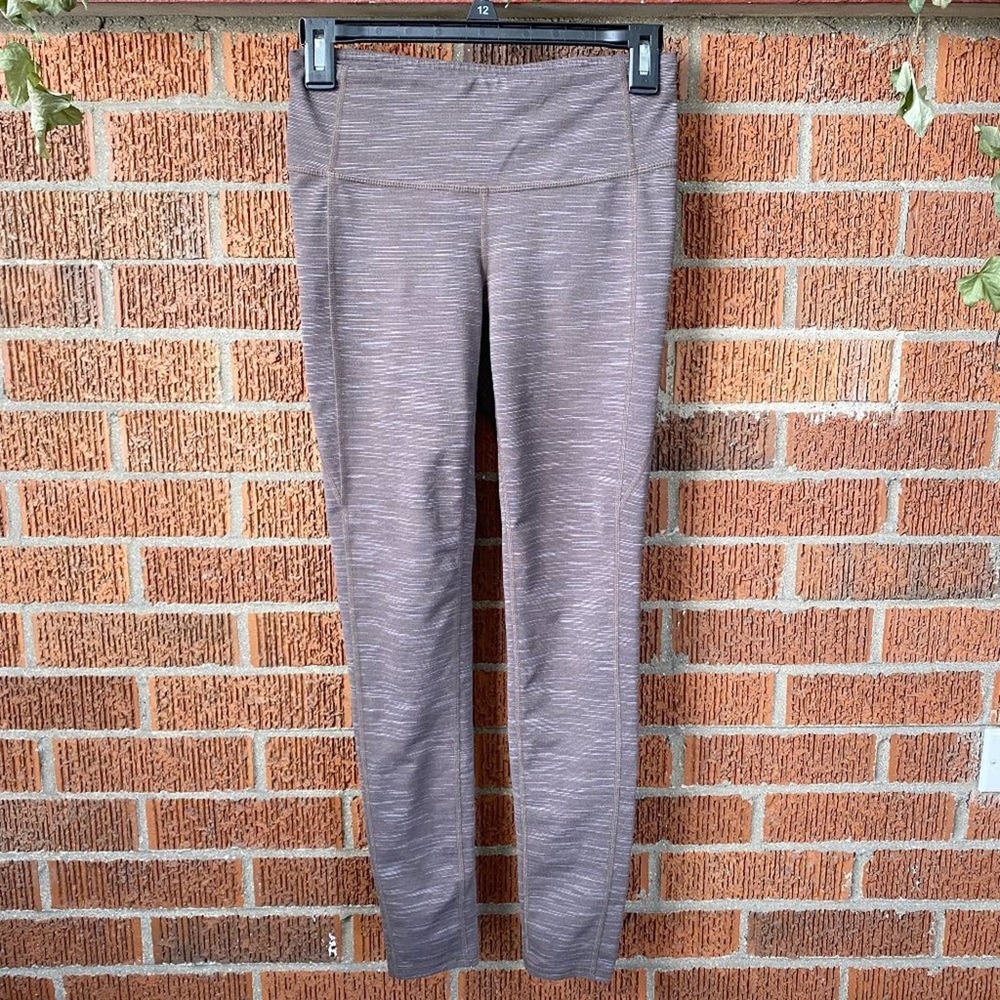 Athleta Purple Grey Leggings Capri Small
